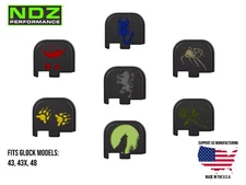 NDZ Aluminum Slide Cover Back Plate for Glock 43 43X 48 - Colored Outdoor Images