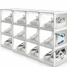 Niwugady Schuhregal 9 Ebenen - Transparenter Schuhschrank Für 18 Paare | Faltbar & Stapelbar