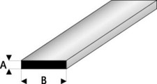Maquett 410-59 - Styrene Profile - Rectangle - 1.5 X 6 X 300 Mm - 2 Pcs