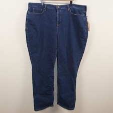 NYDJ Sheri Slim Quinn Blue Lift Tuck Stretch Jeans Womens 26W READ Description