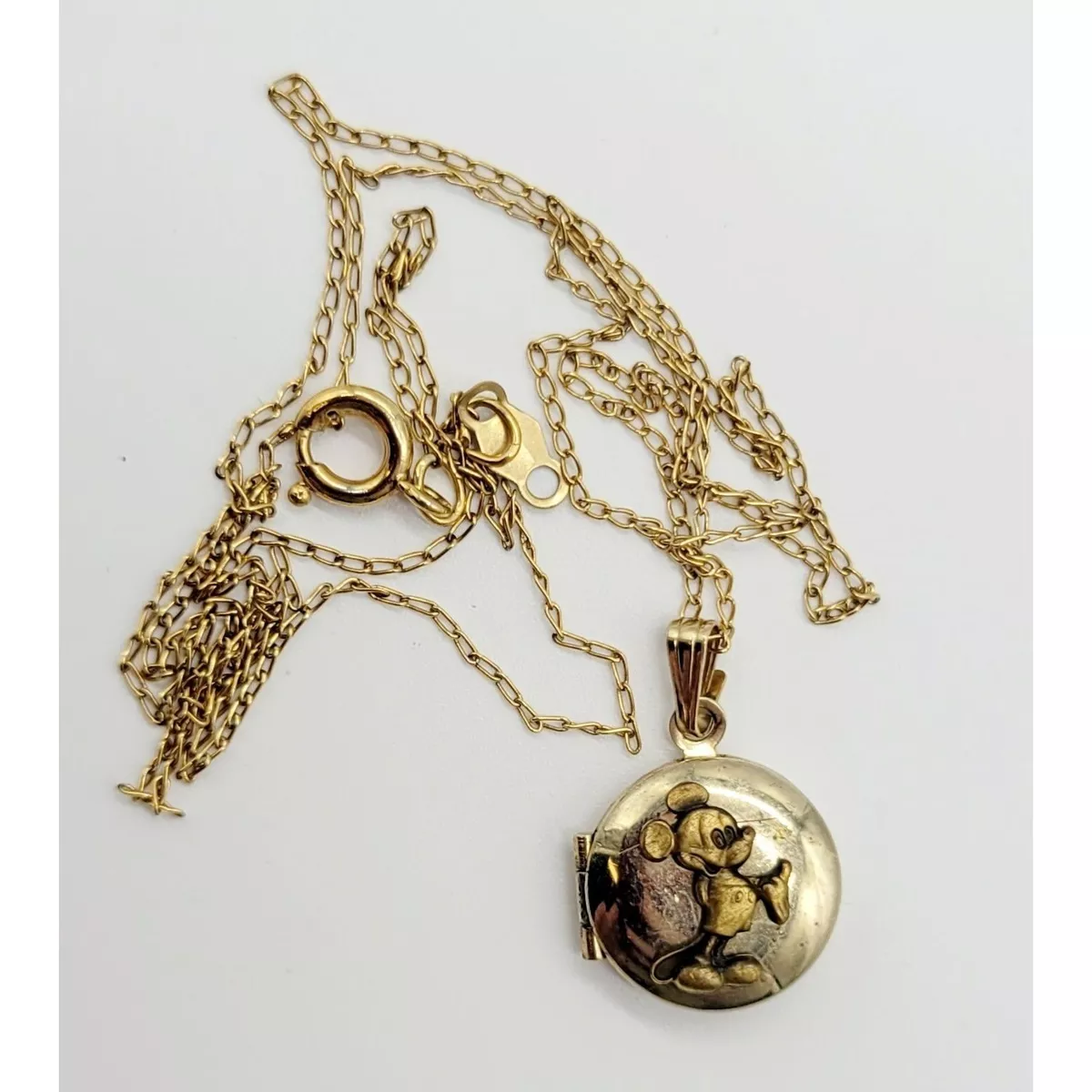 Mickey mouse locket necklace sale