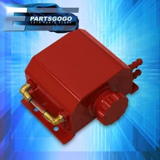 1L Red Aluminum Radiator Coolant Overflow Bottle Recovery Water Tank Reservoir
