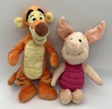 Disney Store Winnie the Pooh Tigger Piglet Small Mini Bean Bag Plush Set