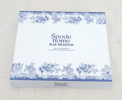 Spode Blue Meadow Six cucharaditas de 6 pulgadas NUEVO - Imagen 2 de 2