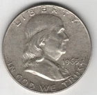1963 D FRANKLIN HALF DOLLAR 90% SILVER DENVER MINT .50¢ UNITED STATES OF AMERICA
