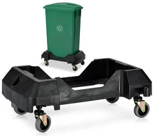 Heavy Duty Kitchen Dolly with Non-Marking Wheels for Trash Cans 200 lbs Capacity