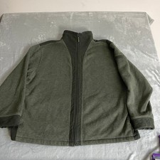 Woolrich giacca maglia full zip con cappuccio uomo XXL verde oliva YKK pesante