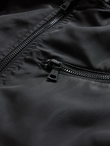 John Varvatos Men's Ryan Racer Jacket Black, Size 48 image 2