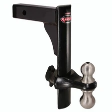 Trimax TRZ12PB Black Power Coat Drop 12" Hitch w/ Locking Ball Mount