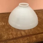 Vintage WAFFLED  Torchiere White Milk Glass Lamp Shade  2.3/4” Fit  10" X 5.25"