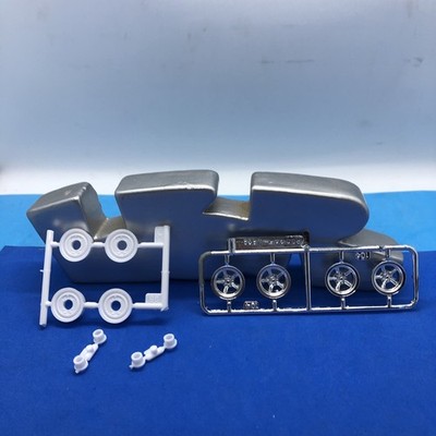 4) Med American Racing Chrome 5 Spoke Wheels W NICE Backs 1:25 LBR Model Parts