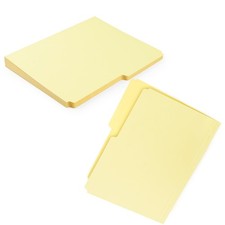 25 PCS Light Tan Archival File Folders 1/2Cut Tab AcidFree 9.5x11.75 Inch