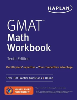 GMAT Mathe-Arbeitsbuch: Über 300 Übungsfragen + Online von Kaplan Testvorbereitung (DE