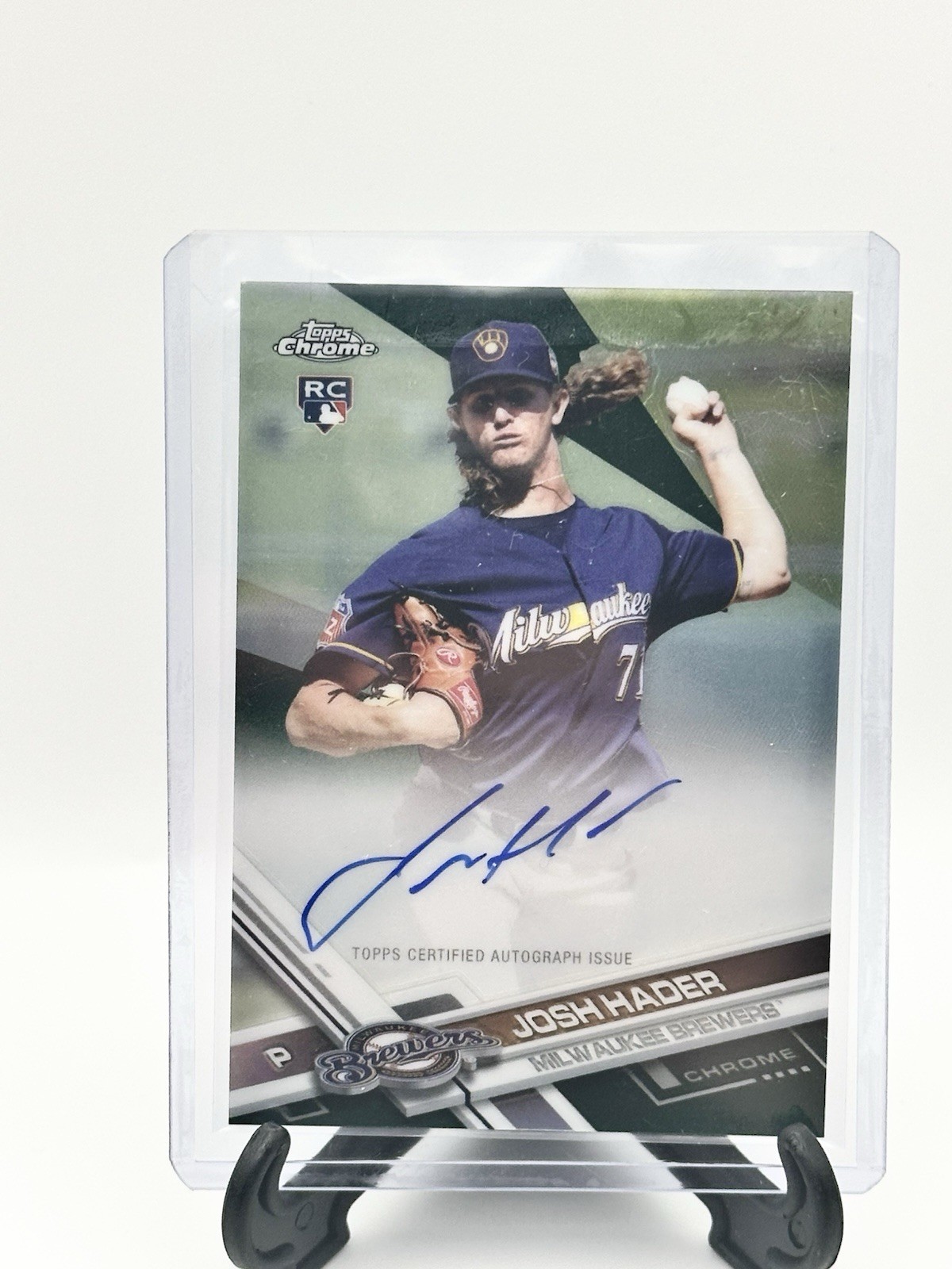 2017 Topps Chrome - Rookie Autographs Josh Hader #RA-JHA (AU, RC) /99