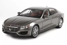 BBR 1/18 Maserati Quattroporte MY17 GranSport 2015 Maratea Gray Model Car