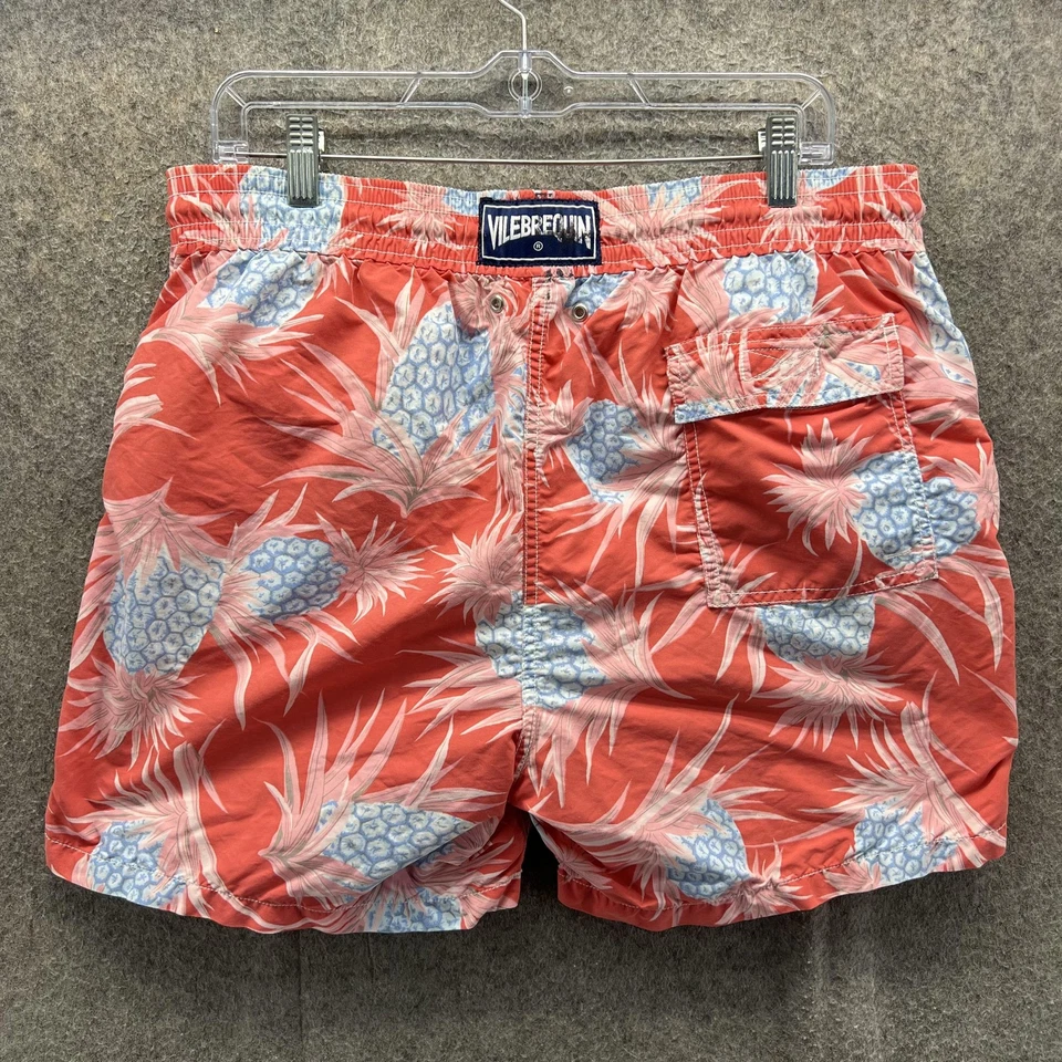 Bañador Vilebrequin Para Hombre XL Coral Naranja Estampado Piña Pantalones Cortos de Natación Foto 2 de 4