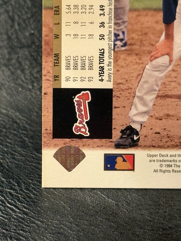 1994 Upper Deck - Steve Avery #420 - Image 3 of 4