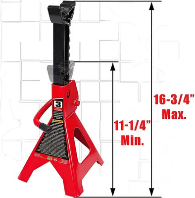 #ad #ad JACK BOSS T43202  Steel Jack Stands: 3 Ton 6000 lb Capacity Red 1 Pair $35.99