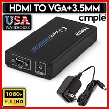 VGA to HDMI Converter VGA 3.5mm Stereo to Digital HDMI 1080 Analog VGA Converter