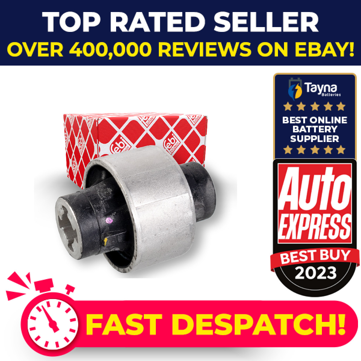 Wishbone / Control / Trailing Arm Bush fits RENAULT MEGANE Mk4 1.2 2015 on Febi