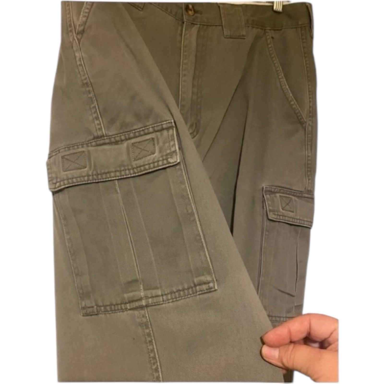 Durable Functional Cargo Pants Olive Utility Serv… - image 6