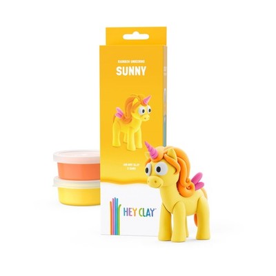 HEY CLAY Regenboog Eenhoorns - Luchtdroog Klei Kit voor Kinderen - Creatieve Set
