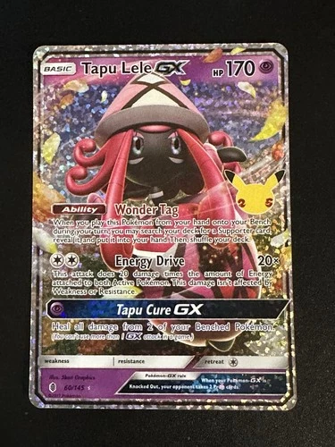 Tapu Lele GX 60/145 Pokemon Celebrations Classic Collection 25th Anniversary NM