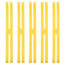 9 Inch H Band Silicone Rubber Bands, 5 Pcs Silicone Bands, Yellow