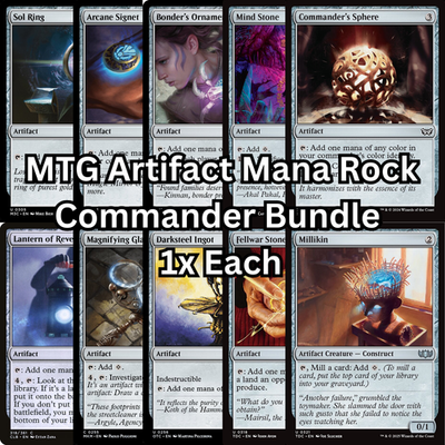 #ad MTG Colorless Artifact Commander Deck Staples Mana Rock Set Bundl 10 Cards NM $9.99