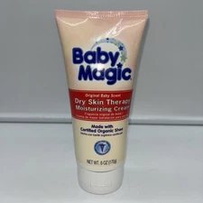 Baby Magic Dry Skin Therapy Moisturizing Cream, Sealed, Organic Shea, 6 Oz, Disc