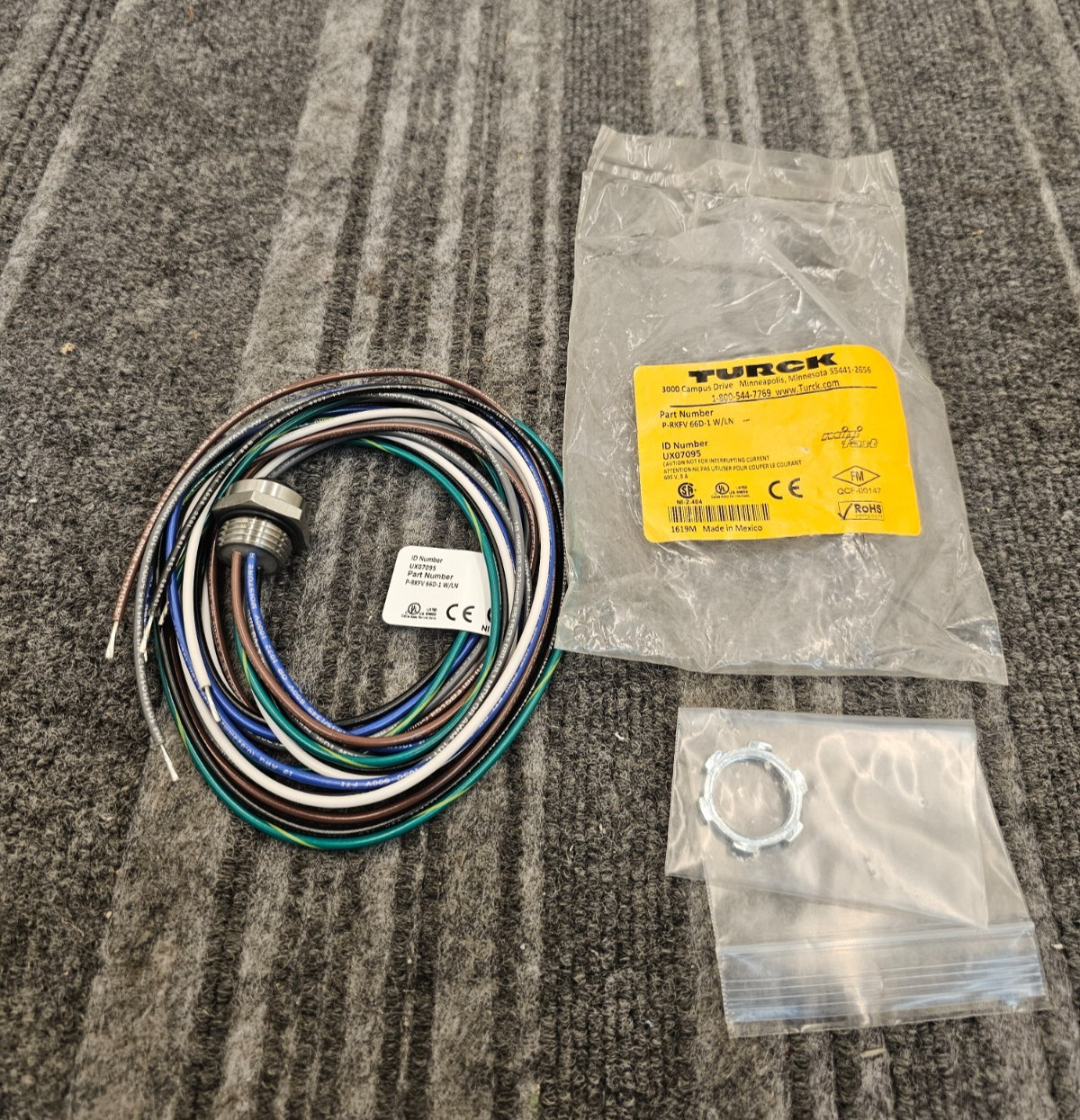 TURCK P-RKFV 66D-1 W/LN: Hazardous Location Receptacle, Front Mount