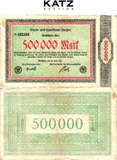 Germany - Weimar Republic Notgeld Aachen 500000 Mark 1923