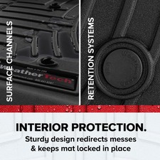 WeatherTech WTLG079085 All-Weather Floor Mats - Grey, 1st & 2nd Row (4-Piece Set)