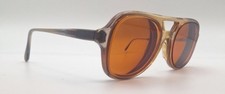 Vintage Student Brown Translucent Pilot Sunglasses FRAMES ONLY Hong Kong