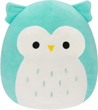 Original 14-Inch Winston Teal Owl - Large Ultrasoft Official Jazwares Plush