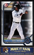 Kahlil Watson 1st 2022 Bowman Prospects #BP-3 Miami Marlins