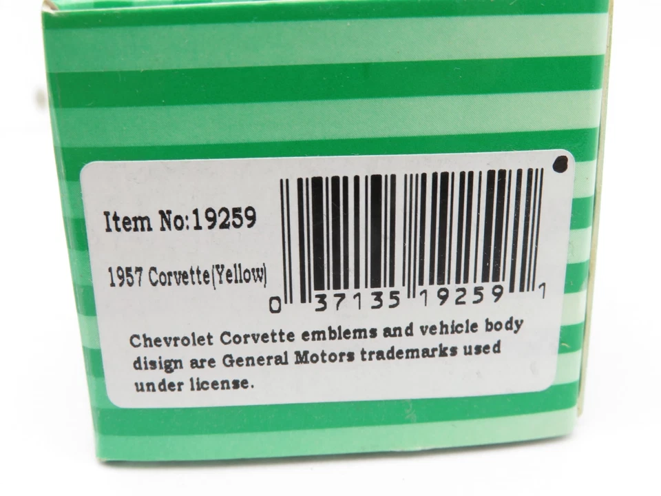 347HO - Model Power Minis 19259 H0 - 1957 Corvette Cabrio gelb - top in OVP - Bild 3 von 3