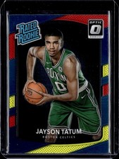 2017-18 Donruss Optic #198 Jayson Tatum Rated Rookie Red Yellow Celtics NM-MINT