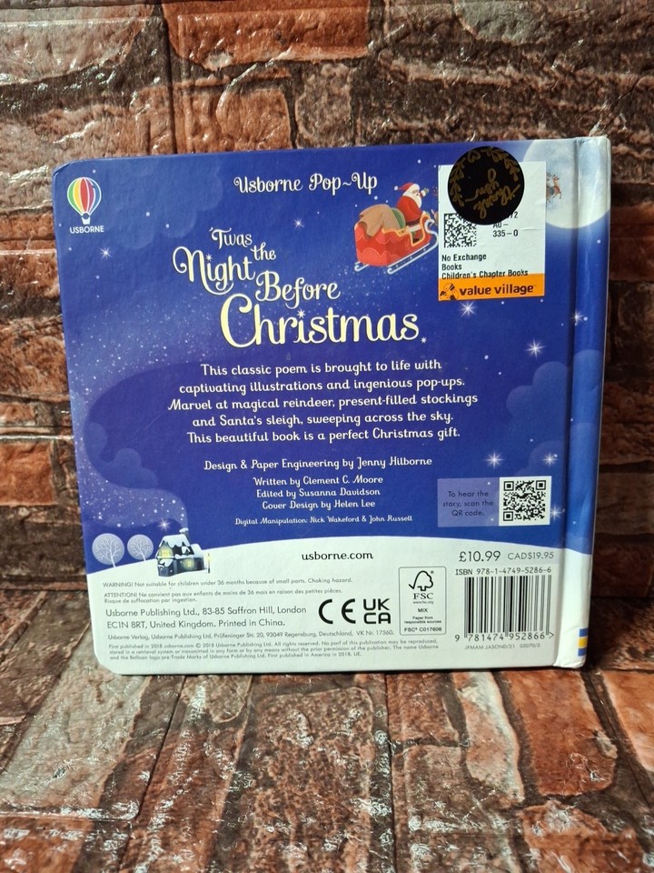 PopUp 'Twas the Night Before Christmas eBay