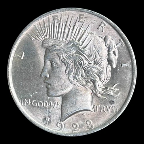 1923 Peace Silver Dollar, Choice BU