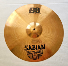 SABIAN Cymbal B8 18"/45cm Medium Crash 1600 grams EXCELLENT CONDITION Rock