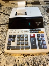 Sharp EL-1197PIII Electronic Printing Calculator Works Great Clean