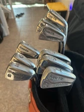 PoweBilt Leather Staff Bag, Citation Irons 2-PI. Driver, 3 And 5 Woods