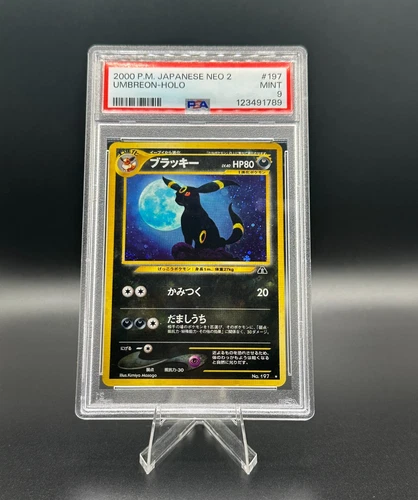 2000 Pokemon Card Umbreon HOLO / Neo 2 / PSA 9 Japanese