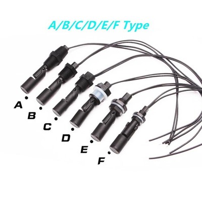 1/2x 6Sizes 12V 24V Black FLOAT SWITCH Fluid Water Switch Sensor Level Sensing