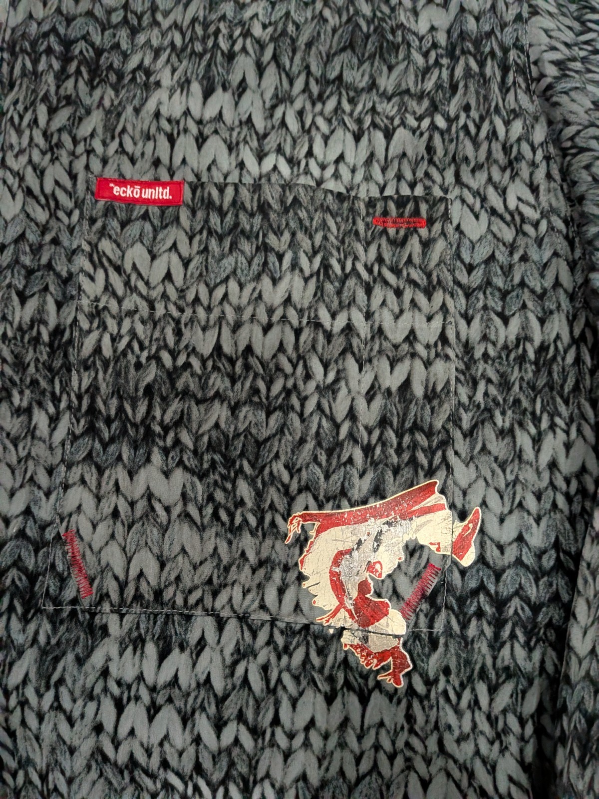 Ecko Unltd Complex Visual Language Button-Up Shir… - image 2