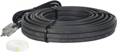 Self-Regulating Heat Tape, Heat Trace Cable for Pipe Freeze Protection 30ft