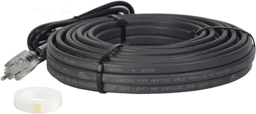 Self-Regulating Heat Tape, Heat Trace Cable for Pipe Freeze Protection 30ft