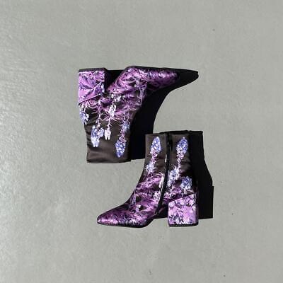 Dries Van Noten Women 6.0US 19Aw Floral Pattern Boots Chic Dries Van Noten Women 6.0US 19Aw Floral Pattern Boots Chic