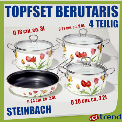 STEINBACH 4-teiliges Topfset BERUTARIS inklusive Bratpfanne TOP !!!